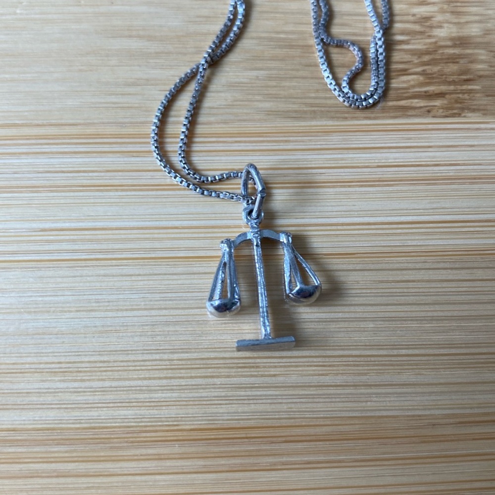 Scales of Justice Necklace.